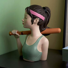 Load image into Gallery viewer, Tenacious Girl Sculpture Decor
