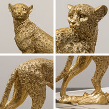 Load image into Gallery viewer, Golden Leopard Figurines
