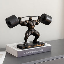 Load image into Gallery viewer, Weightlifting Hercules Decor Statue
