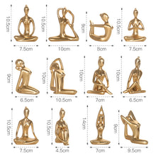Load image into Gallery viewer, Abstract Yoga Poses Decor

