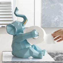Load image into Gallery viewer, Geometric Elephant/Deer Toilet Roll Holder
