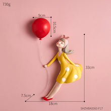 Load image into Gallery viewer, Balloon Girl Wall Decor
