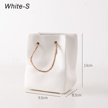 Load image into Gallery viewer, Ceramic Paper Bag Vase
