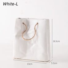 Load image into Gallery viewer, Ceramic Paper Bag Vase
