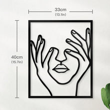 Load image into Gallery viewer, Black Wall Decor Bedroom | Silhouette Wall Painting | Black Wooden Wall Decor - Decor
