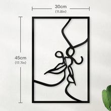 Load image into Gallery viewer, Black Wall Decor Bedroom | Silhouette Wall Painting | Black Wooden Wall Decor - Decor
