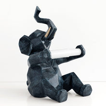 Load image into Gallery viewer, Geometric Elephant/Deer Toilet Roll Holder
