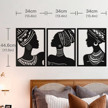 Load image into Gallery viewer, Black Wall Decor Bedroom | Silhouette Wall Painting | Black Wooden Wall Decor - Decor
