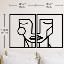 Load image into Gallery viewer, Black Wall Decor Bedroom | Silhouette Wall Painting | Black Wooden Wall Decor - Decor
