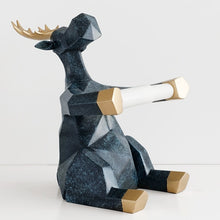 Load image into Gallery viewer, Geometric Elephant/Deer Toilet Roll Holder

