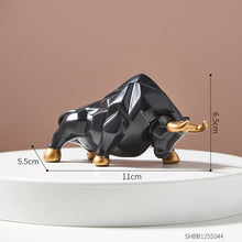 Load image into Gallery viewer, Geometric Bull Figurines
