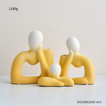 Load image into Gallery viewer, Ceramic Family Themed Vase
