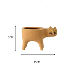 Load image into Gallery viewer, Animated Cat Ceramic Vase
