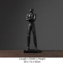 Load image into Gallery viewer, Black &amp; White Pixel Figurine
