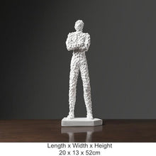 Load image into Gallery viewer, Black &amp; White Pixel Figurine
