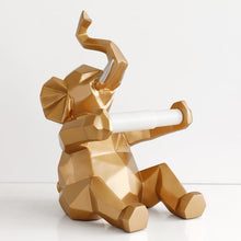 Load image into Gallery viewer, Geometric Elephant/Deer Toilet Roll Holder

