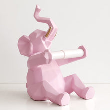 Load image into Gallery viewer, Geometric Elephant/Deer Toilet Roll Holder
