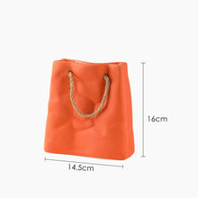 Load image into Gallery viewer, Ceramic Paper Bag Vase
