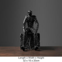 Load image into Gallery viewer, Black &amp; White Pixel Figurine
