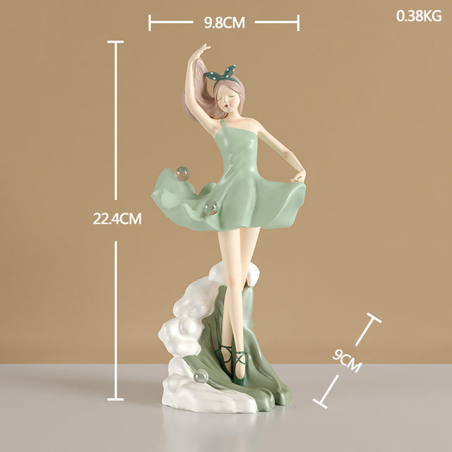 Dancing Ballet Girl Figurine