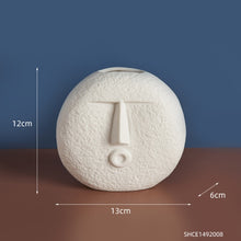 Load image into Gallery viewer, Ceramic Abstract Face Vase
