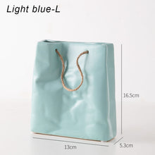Load image into Gallery viewer, Ceramic Paper Bag Vase
