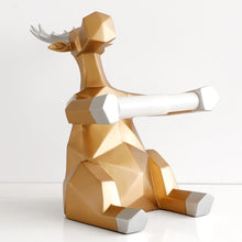Load image into Gallery viewer, Geometric Elephant/Deer Toilet Roll Holder
