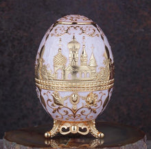 Load image into Gallery viewer, Vintage Faberge Egg Toothpick Holders Toothpick Holders Lora Secret Store Gold Cathedral 
