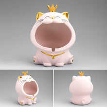 Load image into Gallery viewer, Ceramic Laughing Cat Storage/Astray

