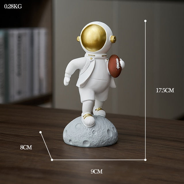 Astronaut Athlete Decor Figurine