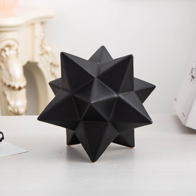 Ceramic Star Shaped Particle Decor