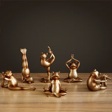 Load image into Gallery viewer, Yoga Frogs Figurines (6pcs)
