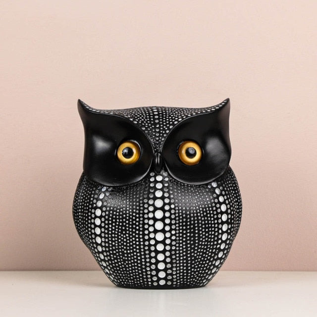 Abstract Owl Figurine