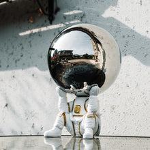 Load image into Gallery viewer, Big Planet Astronaut Sculpture
