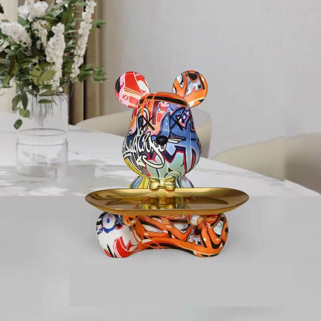 Graffiti Teddy Bear Tray – Arte Attic