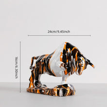 Load image into Gallery viewer, Nordic Art Bull Figurine
