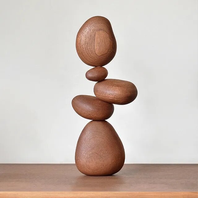 Wooden Magnetic Balance Stones