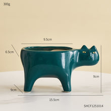 Load image into Gallery viewer, Ceramic Abstract Cat Planter
