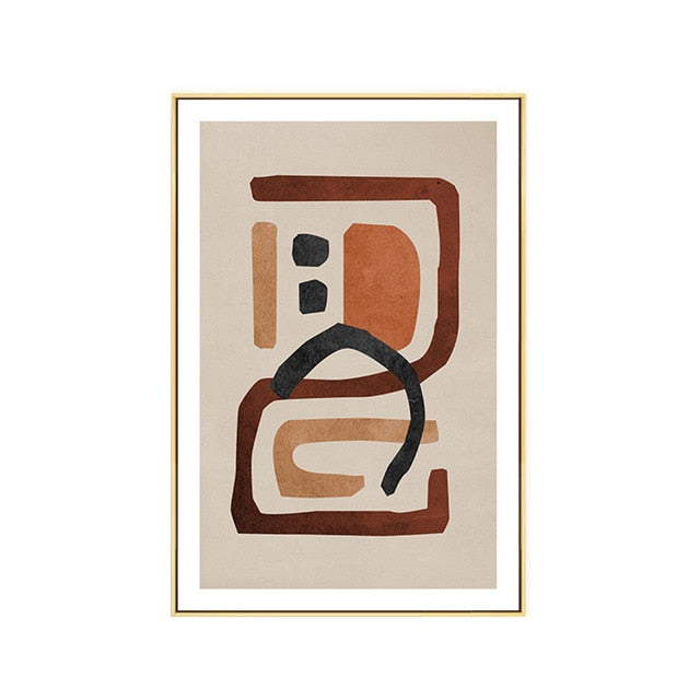 Vintage Abstract Face