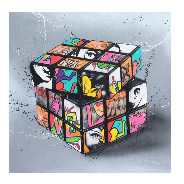Rubik's Cube Grafitti