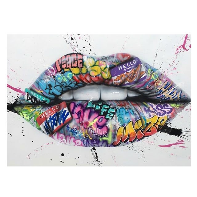 Lips Street Graffiti