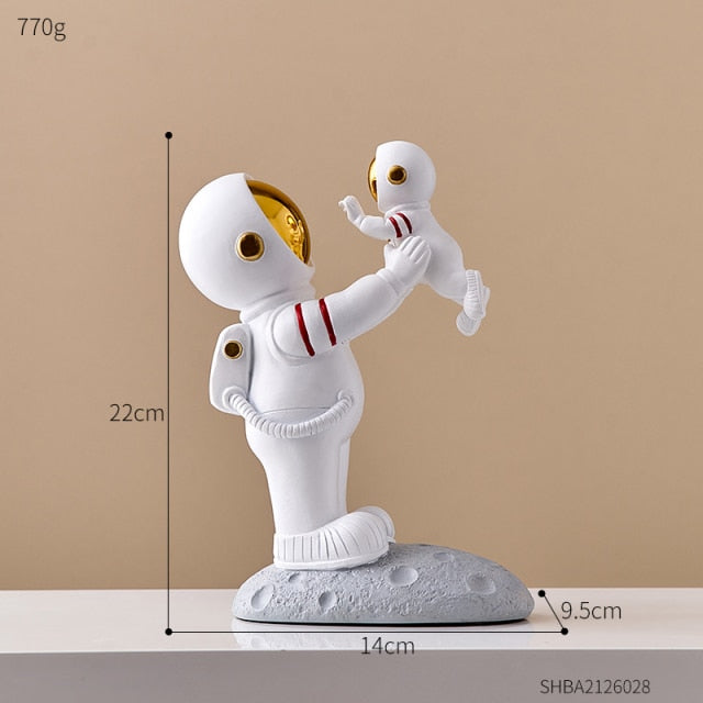 Astronaut Family Statues