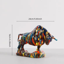 Load image into Gallery viewer, Nordic Art Bull Figurine
