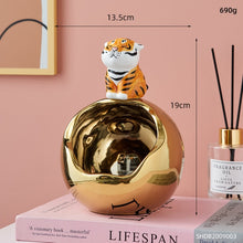 Load image into Gallery viewer, Ceramic Chubby Tiger Storage
