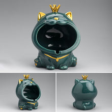 Load image into Gallery viewer, Ceramic Laughing Cat Storage/Astray
