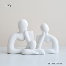 Load image into Gallery viewer, Ceramic Family Themed Vase
