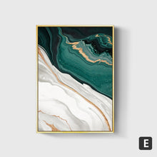 Load image into Gallery viewer, Abstract Green &amp; Golden Foil

