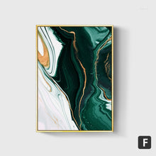 Load image into Gallery viewer, Abstract Green &amp; Golden Foil
