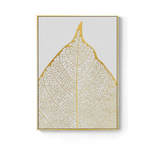 Load image into Gallery viewer, Nordic Golden Abstract Leaf
