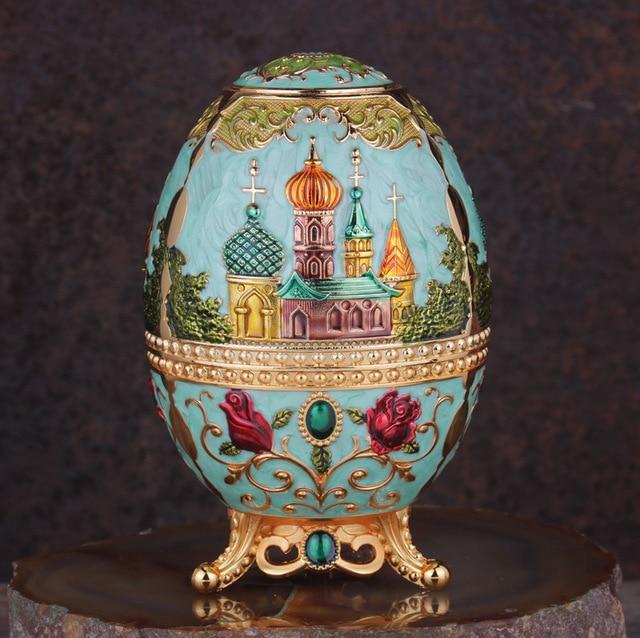 Vintage Faberge Egg Toothpick Holders Toothpick Holders Lora Secret Store Turquoise Cathedral 